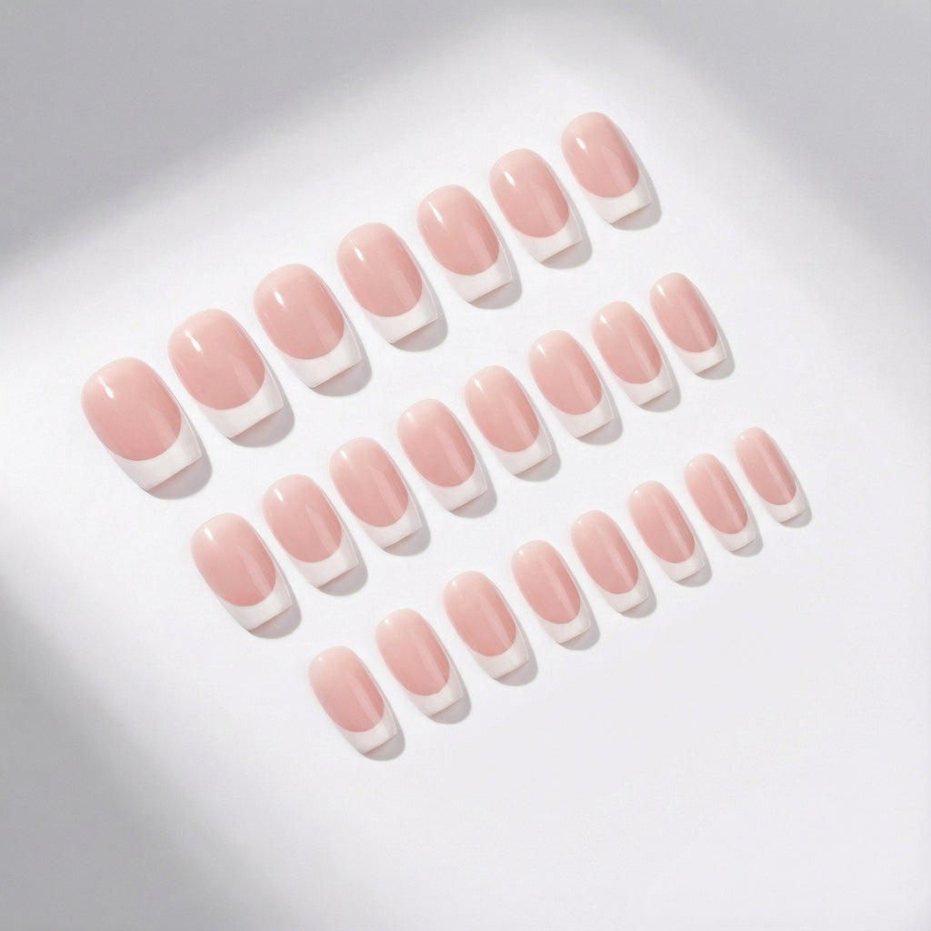 Classic French Tips Press-On Nails